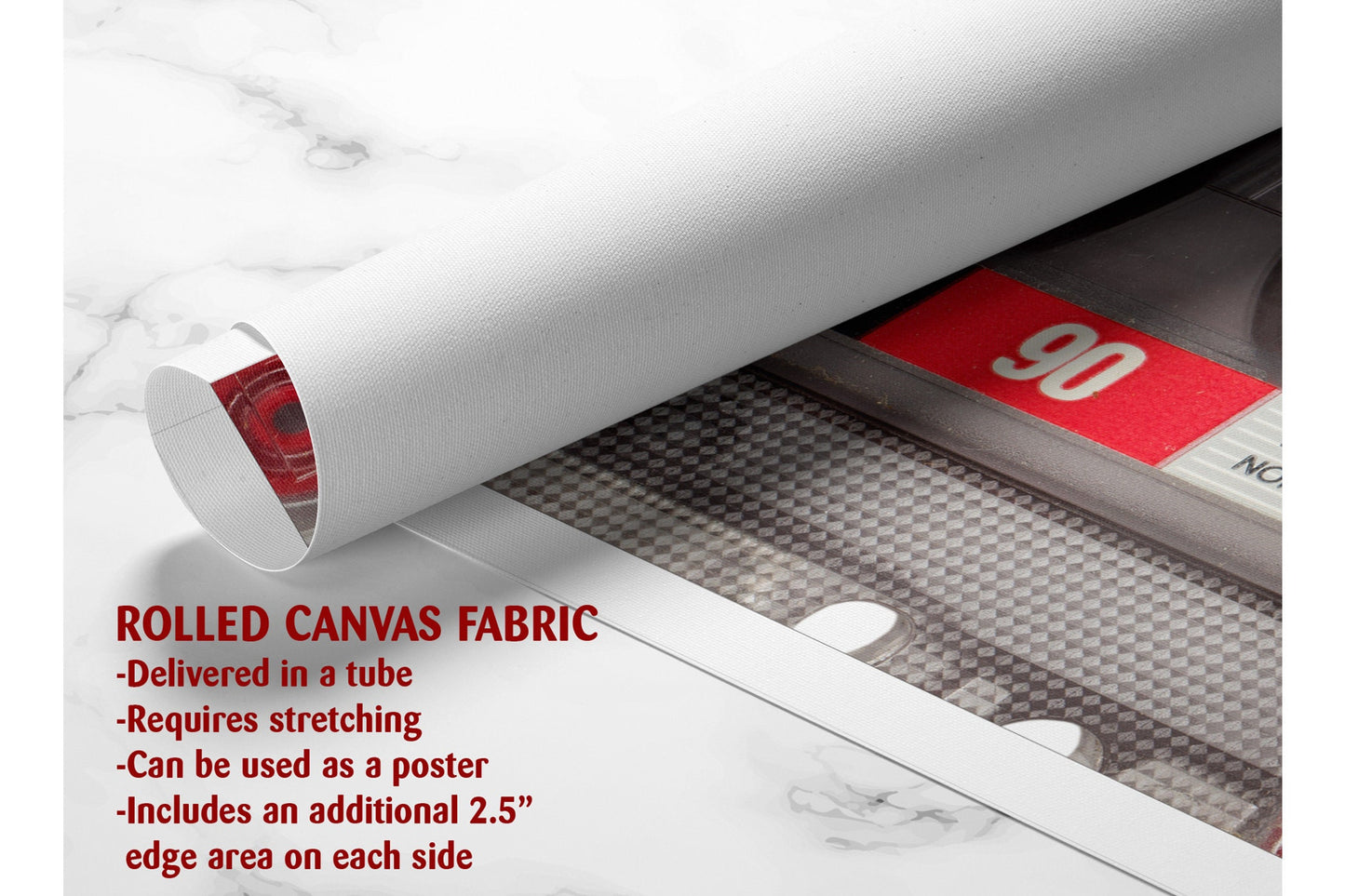 Motivational Canvas Print – Cassette Tape Decor | Inspirational Art Print Wall