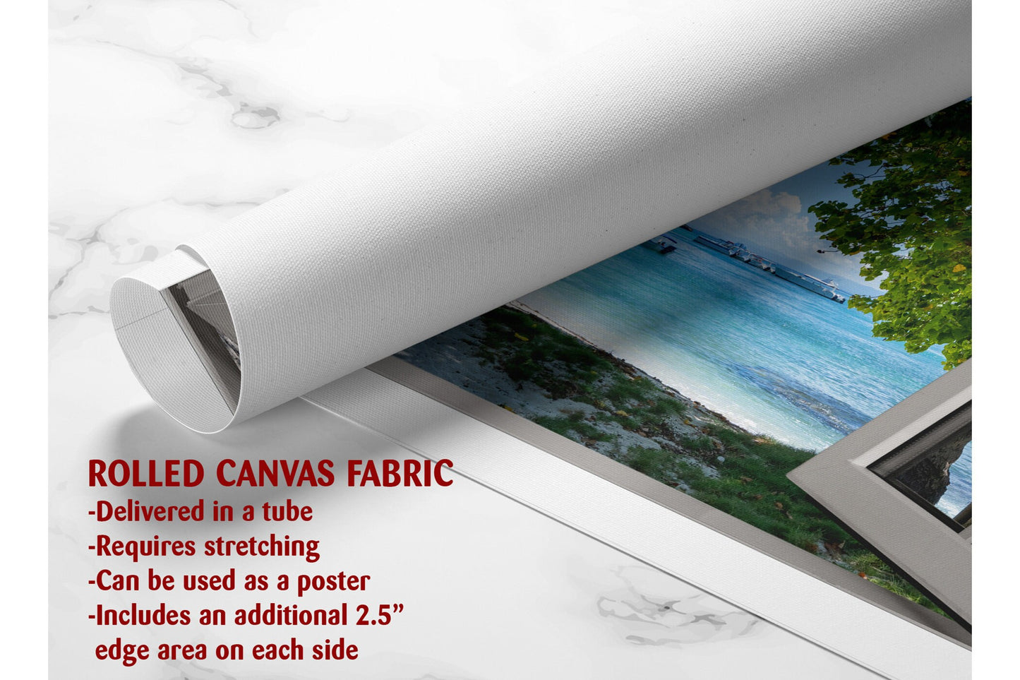 Ocean View Canvas Print – Coastal Canvas Wall Decor | Ready to Hang or Rolled