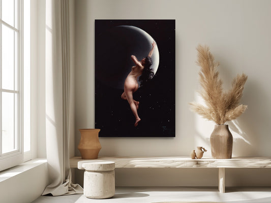 Fantasy Art Canvas - Moon Nymph by Luis Ricardo Falero | Ready to Hang Wall Art