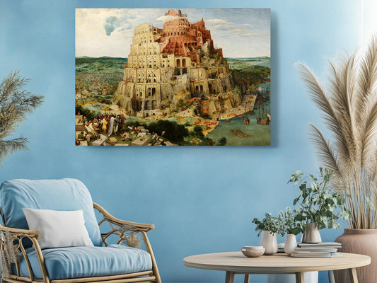 Tower of Babel Canvas Print – Renaissance Artwork Museum Quality Canvas Wall Decor