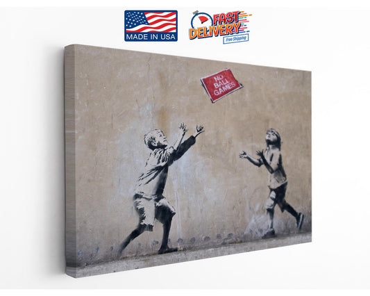 Banksy Canvas Print – Urban Street Art Wall Décor | Ready to Hang or Rolled Canvas