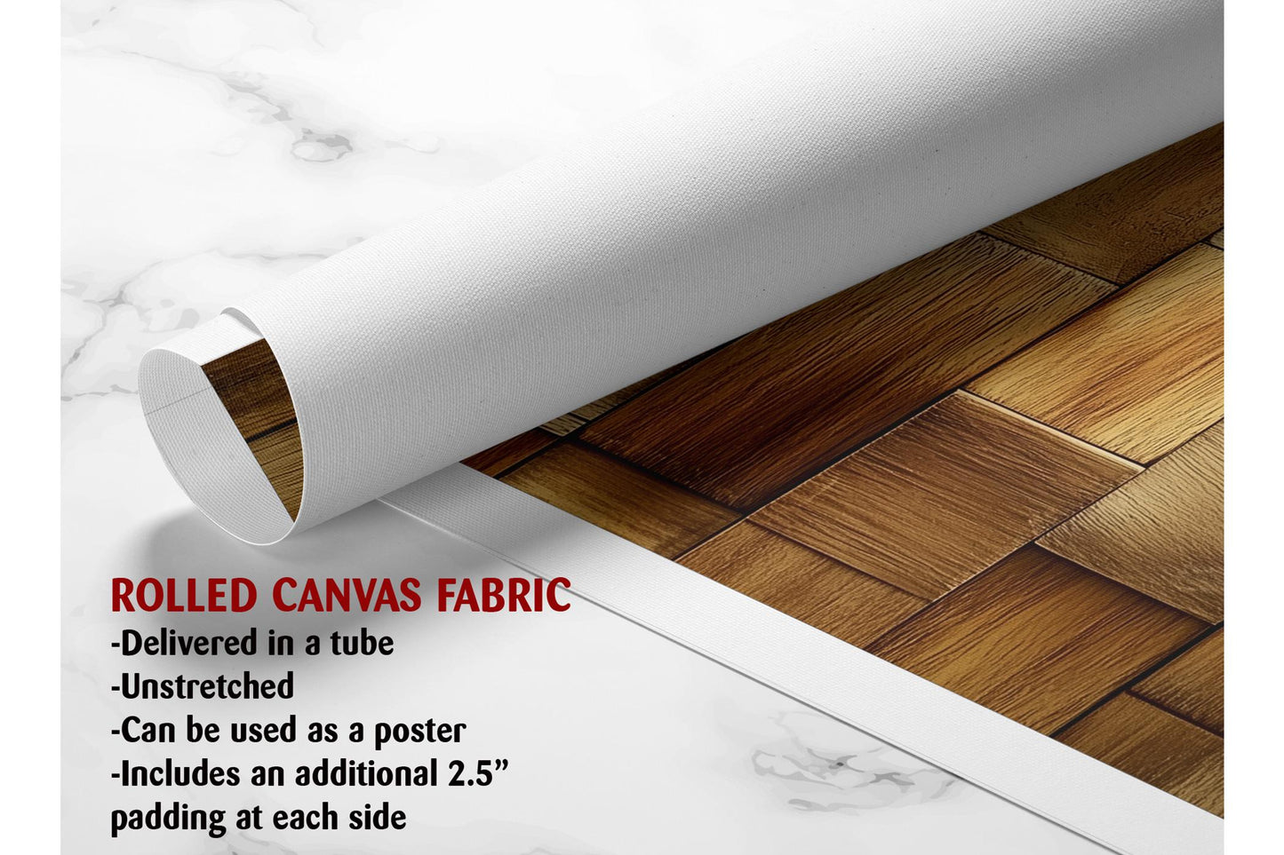 Rustic Wooden Tiles Art – Modern Wood Wall Decor | Ready To Hang Canvas Print