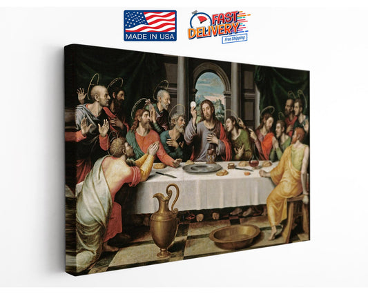 Last Supper Wall Art - Renaissance Oil Painting Canvas Art Print | Museum Quality