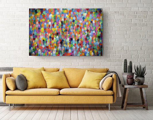 Street Art Canvas Print – Banksy Style Motivational Graffiti, Rolled or Ready to Hang