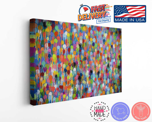 Street Art Canvas Print – Banksy Style Motivational Graffiti, Rolled or Ready to Hang