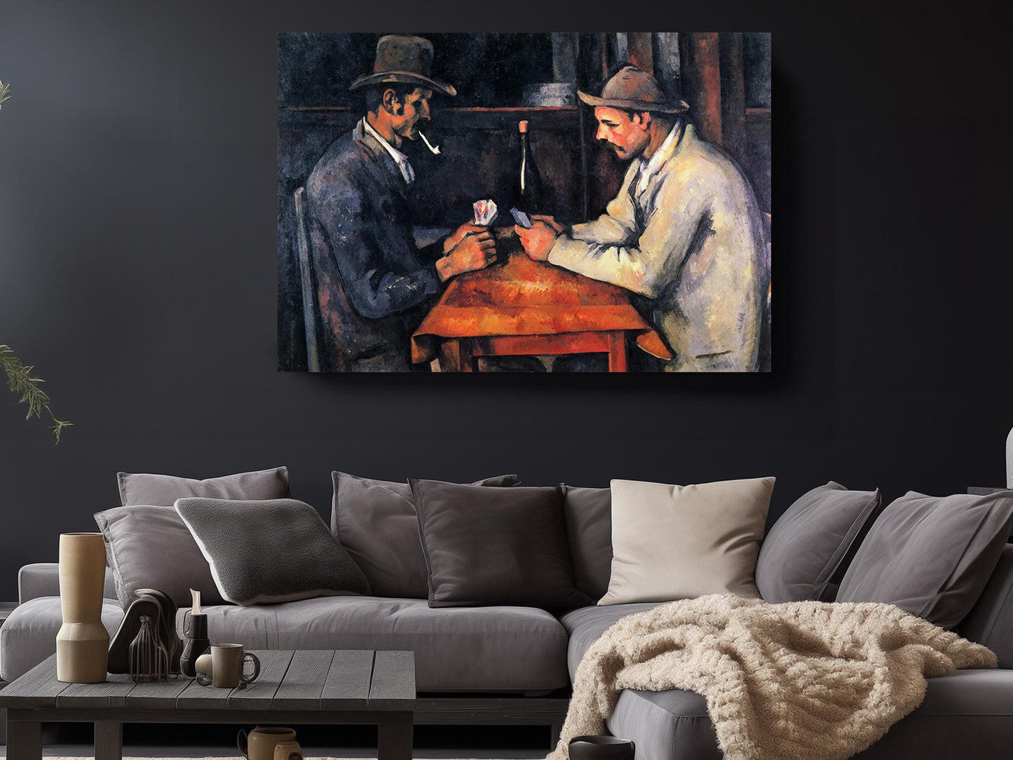 Cézanne Card Players Print – Museum Quality Canvas Wall Art, Ready to Hang