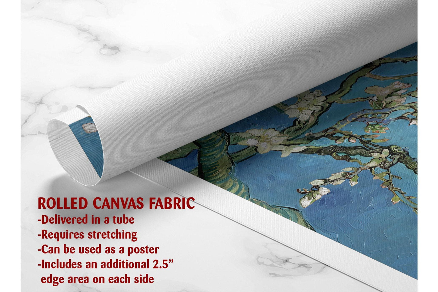 Van Gogh Canvas Print – Almond Blossoms Handcrafted Wall Art | Museum Quality Canvas