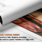 The image is a rolled canvas fabric, which is a type of canvas material used for creating posters or wall art. It is described as a tube-delivered fabric, which means it is delivered in a tube and requires stretching before use. It can be used as a poster with a 2.5&quot; edge area.