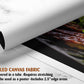 The image is a rolled canvas fabric, which is a type of canvas material used for printing photographs or artwork. It is described as a tube-delivered fabric, which means it is delivered in a tube and requires stretching before use. The fabric can be used as a poster, with a 2.5&quot; edge area.