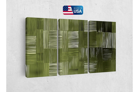 a picture of a green wall with a us flag on it