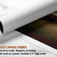 The image is a rolled canvas fabric, which is a type of canvas material used for painting or printing. It is described as a tube-delivered fabric, which means it is delivered in a tube and requires stretching before use. It can be used as a poster with a 2.5&quot; edge area.