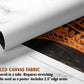The image is a rolled canvas fabric, which is a type of canvas material used for painting or printing. It is described as a tube-delivered canvas fabric, which means it is delivered in a tube and requires stretching before use. It can be used as a poster with a 2.5&quot; edge area.