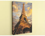 the Eiffel Tower, a famous landmark in Paris, France.