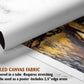 The image is a rolled canvas fabric, which is a type of canvas used for painting or printing artwork. It is described as a tube-delivered canvas fabric, which means it is delivered in a tube and requires stretching before use. It can be used as a poster with a 2.5&quot; edge area.