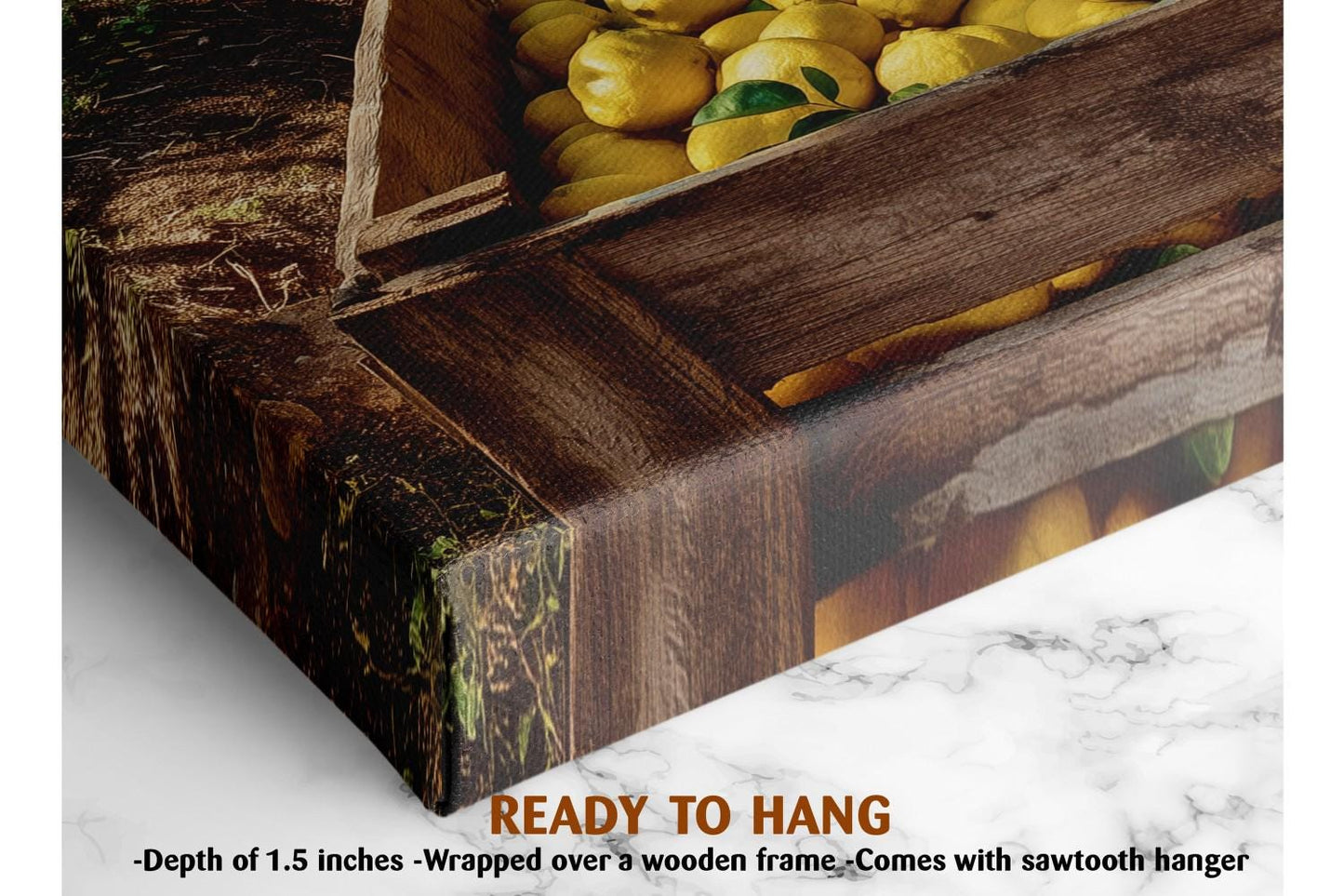 a wooden crate filled with ripe, yellow lemons.