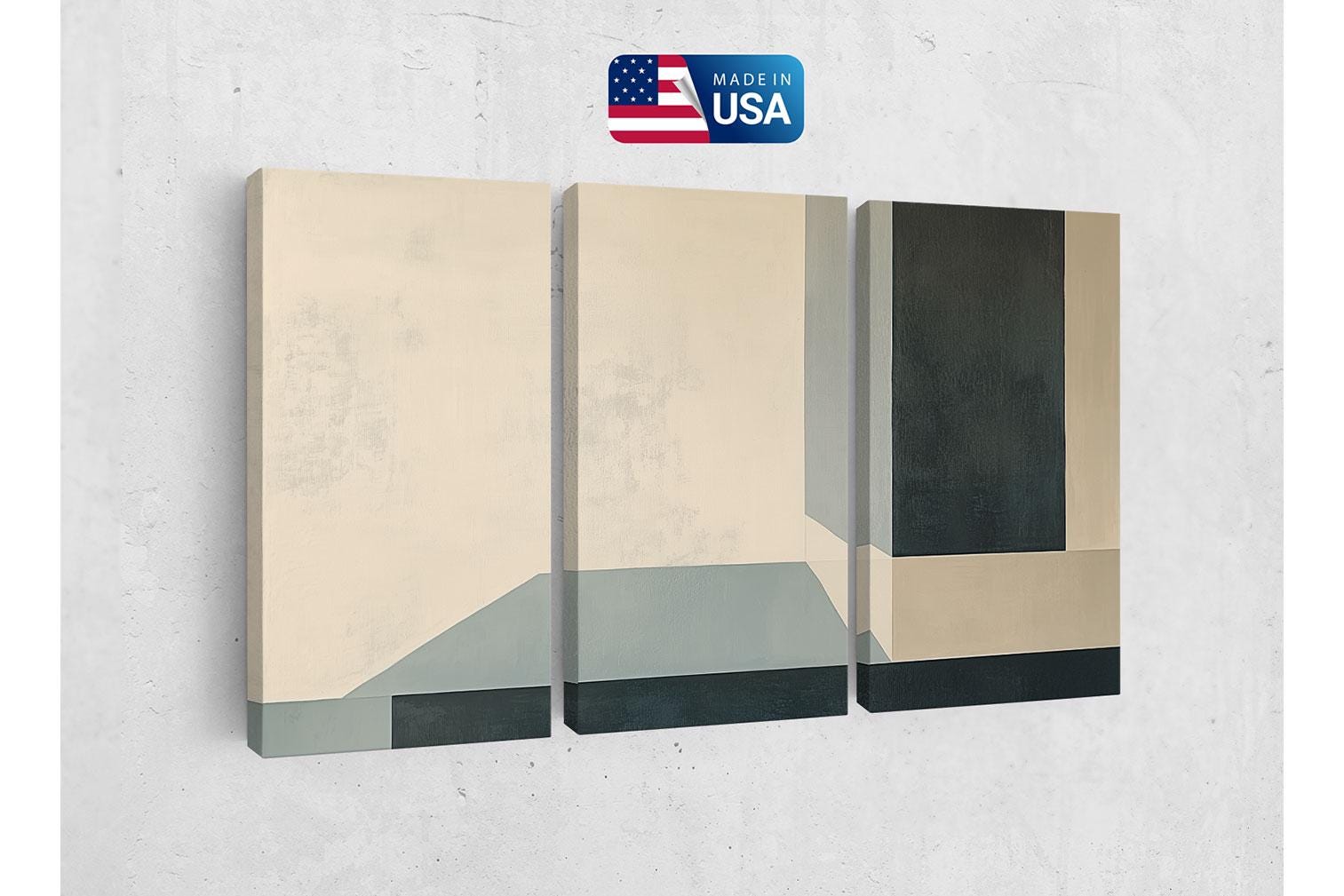 a picture of a white wall with a flag on it