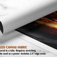 The image is a rolled canvas fabric, which is a type of canvas material used for creating posters or wall art. It is described as a tube-delivered fabric, which means it is delivered in a tube and requires stretching before use. The fabric can be used as a poster and includes a 2.5&quot; edge area.