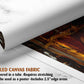 The image is a rolled canvas fabric, which is a type of canvas material used for painting or printing. It is described as a tube-delivered canvas fabric, which means it is delivered in a tube and requires stretching before use. It can be used as a poster with a 2.5&quot; edge area.