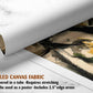 The image is a rolled canvas fabric, which is a type of canvas material used for painting or printing artwork. It is described as a tube-delivered canvas fabric, which means it is delivered in a tube and requires stretching before use. It can be used as a poster with a 2.5&quot; edge area.