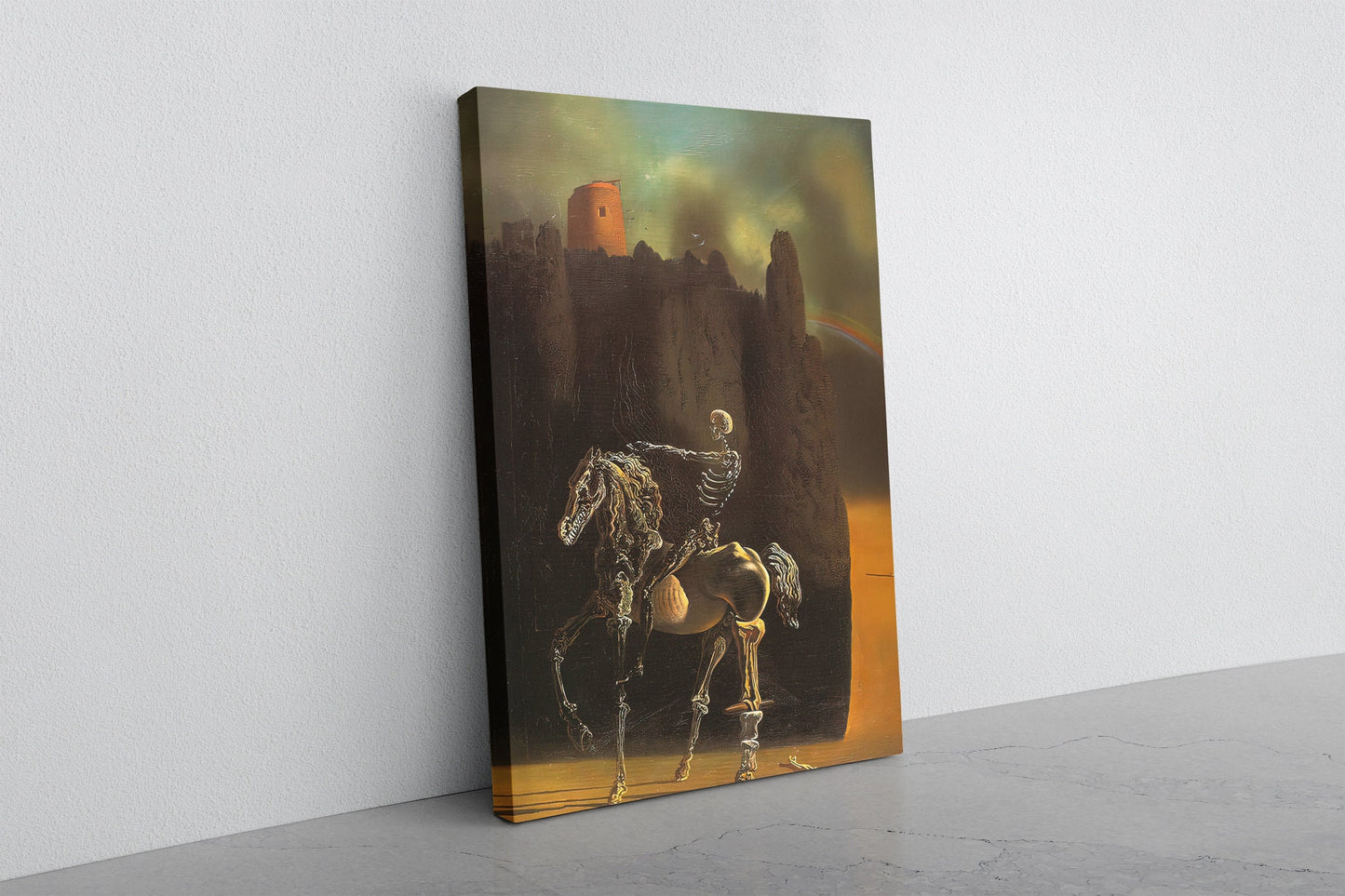 Salvador Dali Canvas Print – Horseman of Death Art | Surrealist Wall Decor