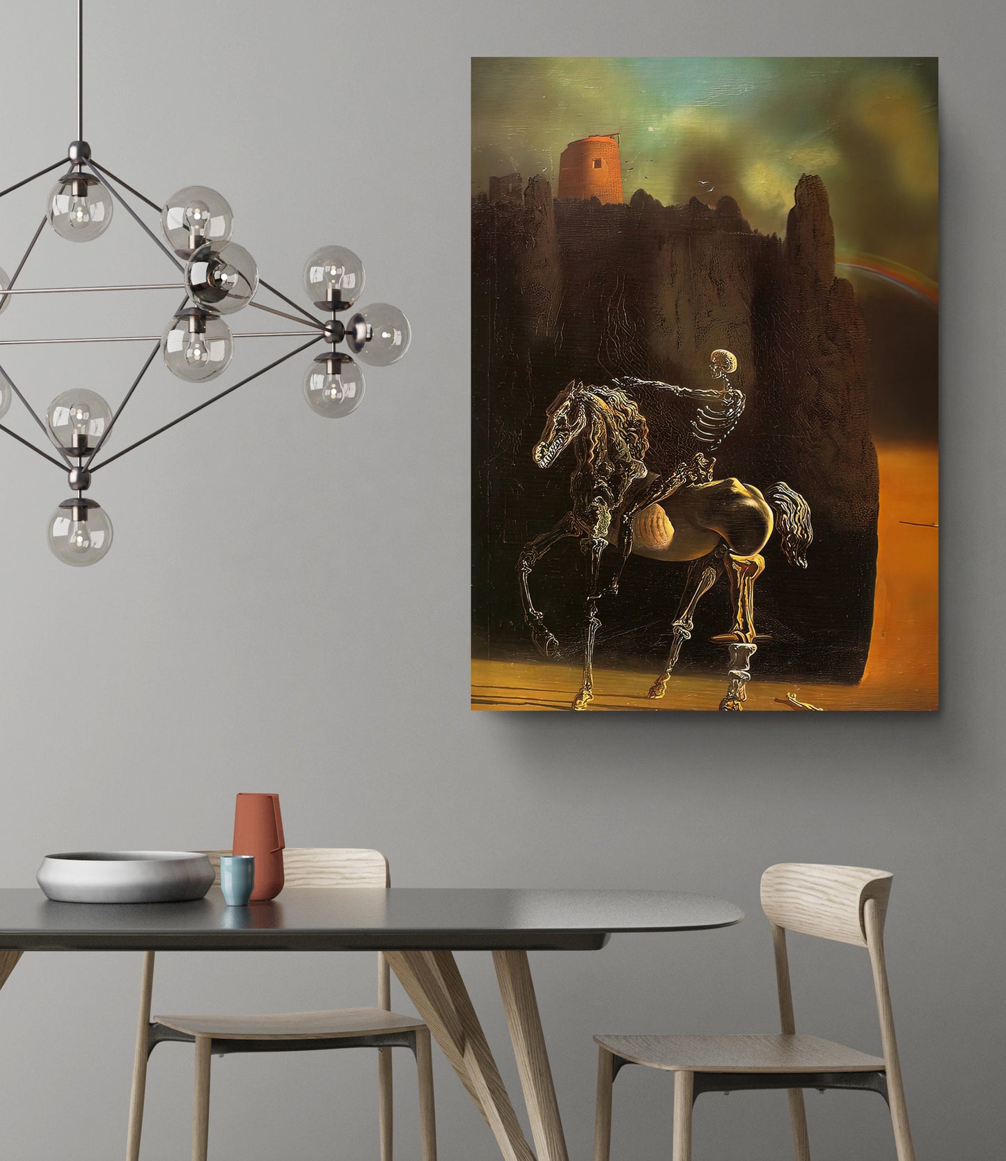 Salvador Dali Canvas Print – Horseman of Death Art | Surrealist Wall Decor
