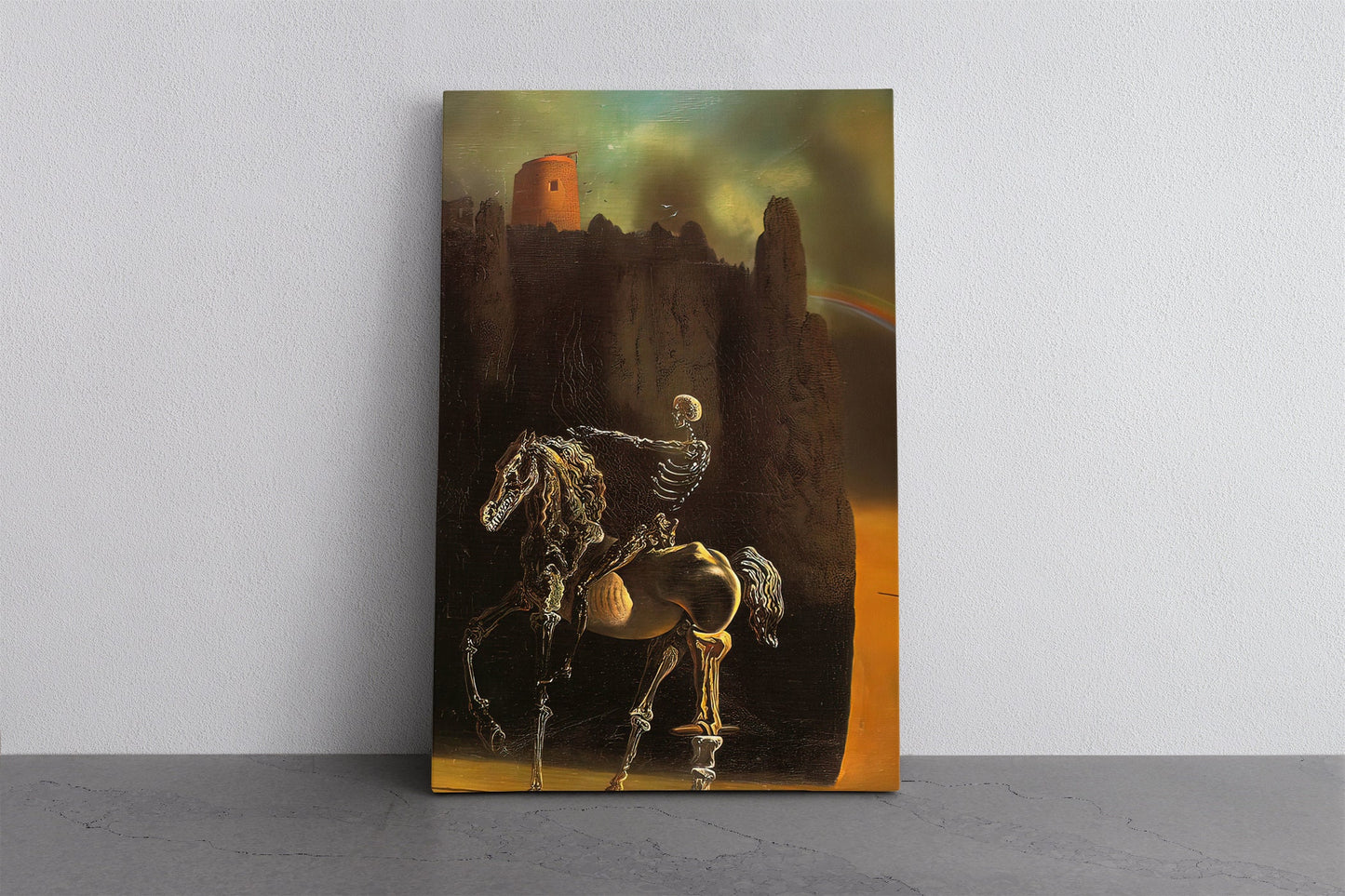 Salvador Dali Canvas Print – Horseman of Death Art | Surrealist Wall Decor