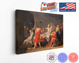 Death of Socrates Canvas | Museum-Quality Art Print by Jacques-Louis David - Ready to Hang
