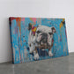 Bulldog Canvas Print - Motivational Dog Wall Art | Graffiti Art Print Ready to Hang