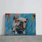 Bulldog Canvas Print - Motivational Dog Wall Art | Graffiti Art Print Ready to Hang