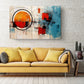 Abstract Canvas Print - Large Orange Blue Art | Modern Wall Art, Ready To Hang