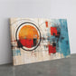 Abstract Canvas Print - Large Orange Blue Art | Modern Wall Art, Ready To Hang