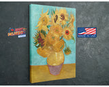Van Gogh Sunflowers Print - Museum Quality Canvas Wall Art | Ready to Hang