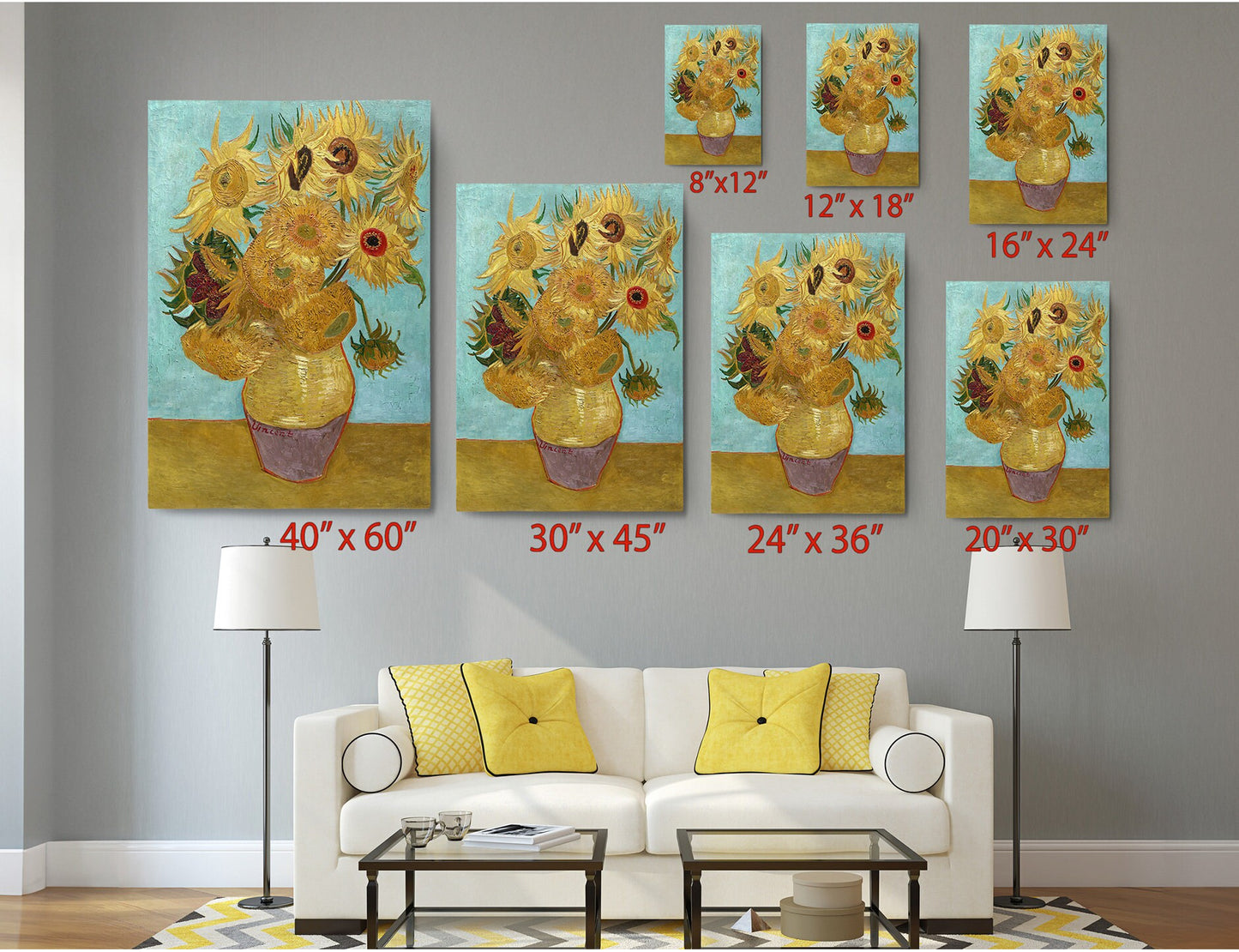 Van Gogh Sunflowers Print - Museum Quality Canvas Wall Art | Ready to Hang