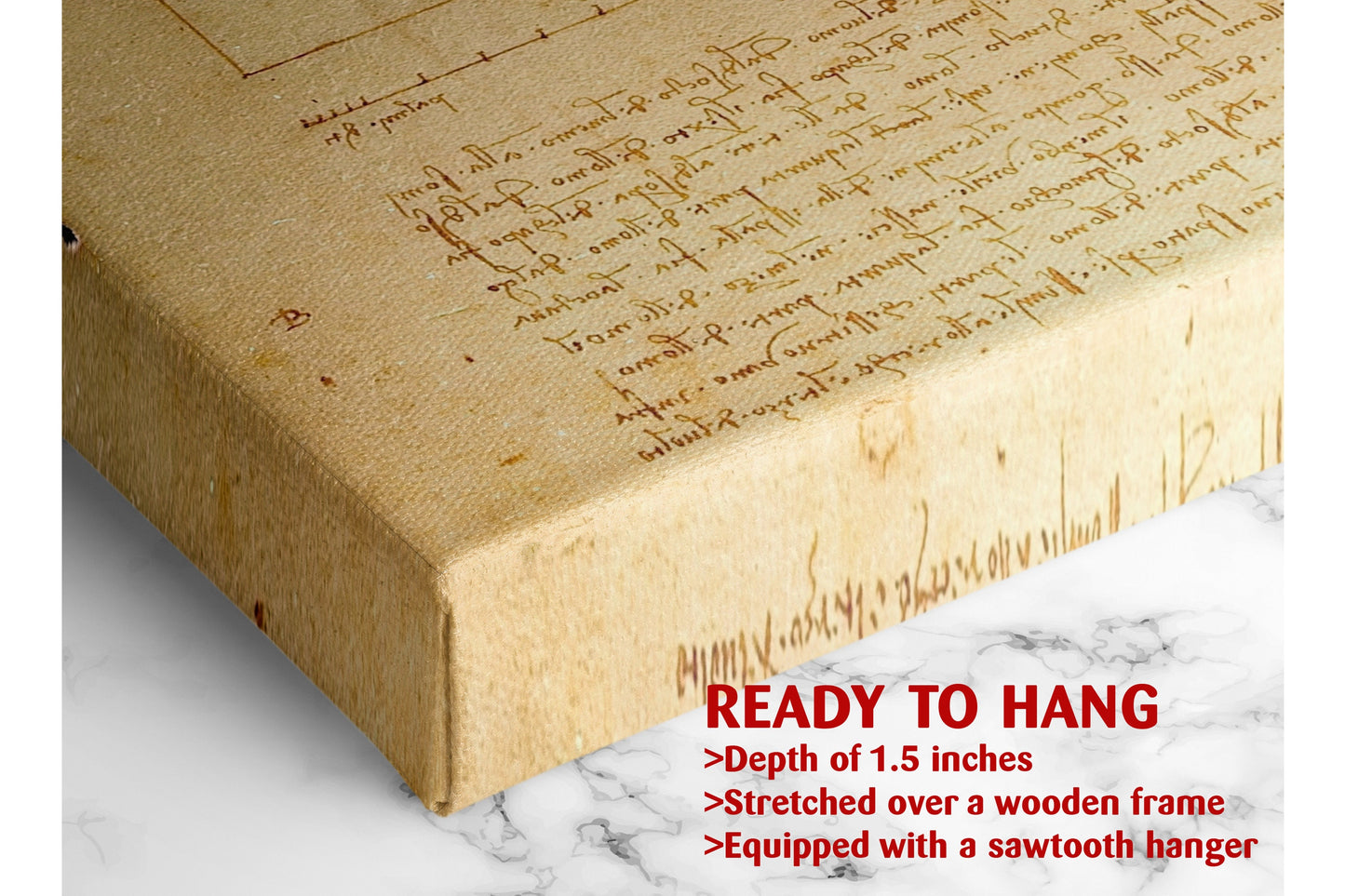 Vitruvian Man Canvas | Museum Quality Canvas Print - Leonardo da Vinci Wall Art