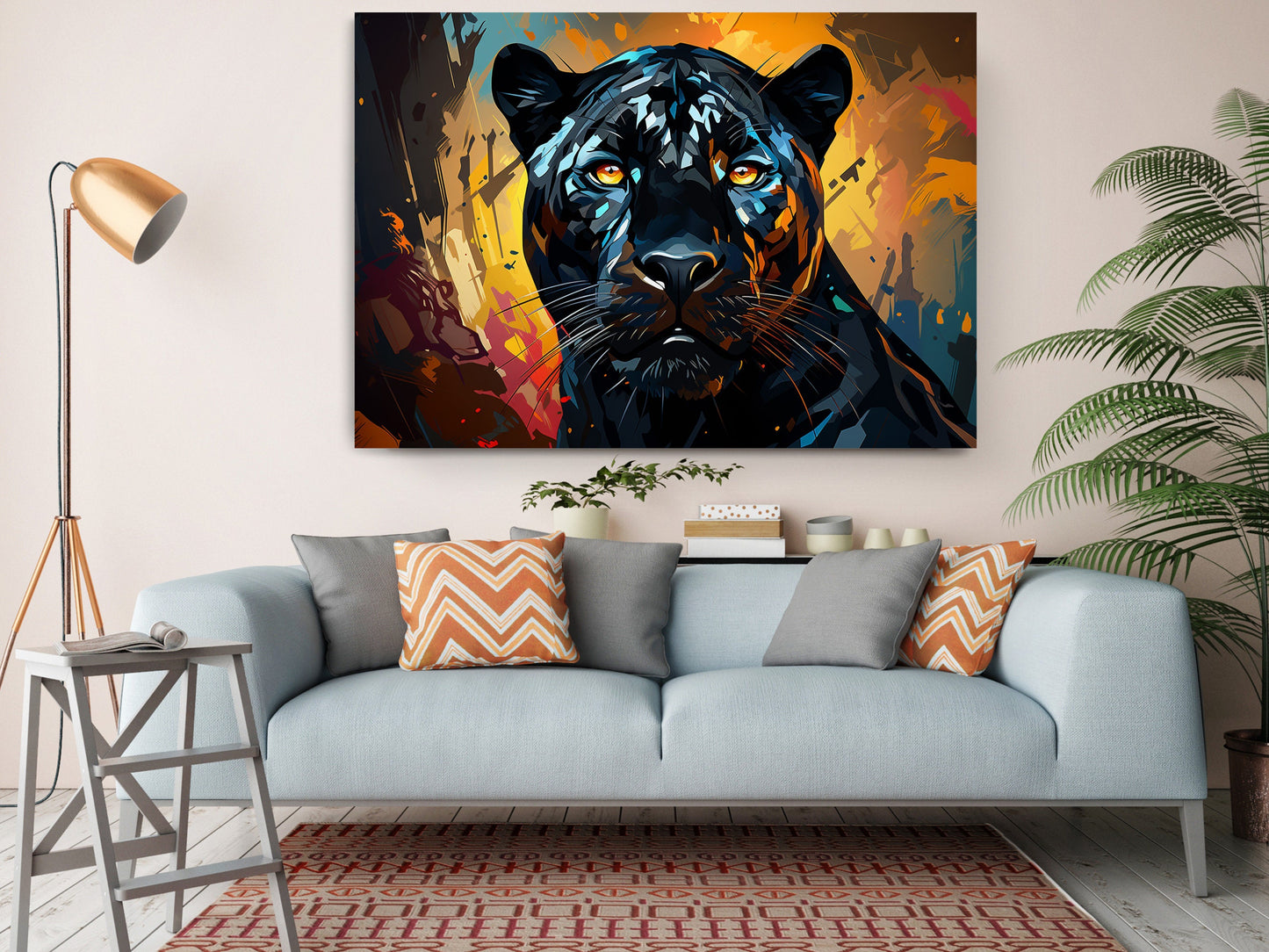 Black Panther Art Print - African Animal Print Canvas Wall Art | Museum Quality