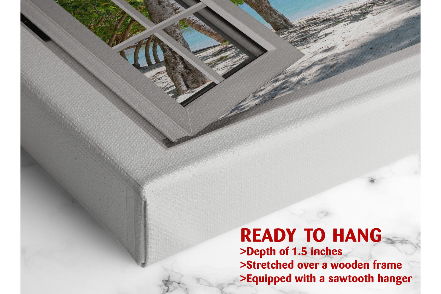 Ocean View Canvas Print – Coastal Canvas Wall Decor | Ready to Hang or Rolled