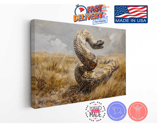 Canvas Print Wall Art – Anaconda Snake Oil Painting Museum Quality Reproduction