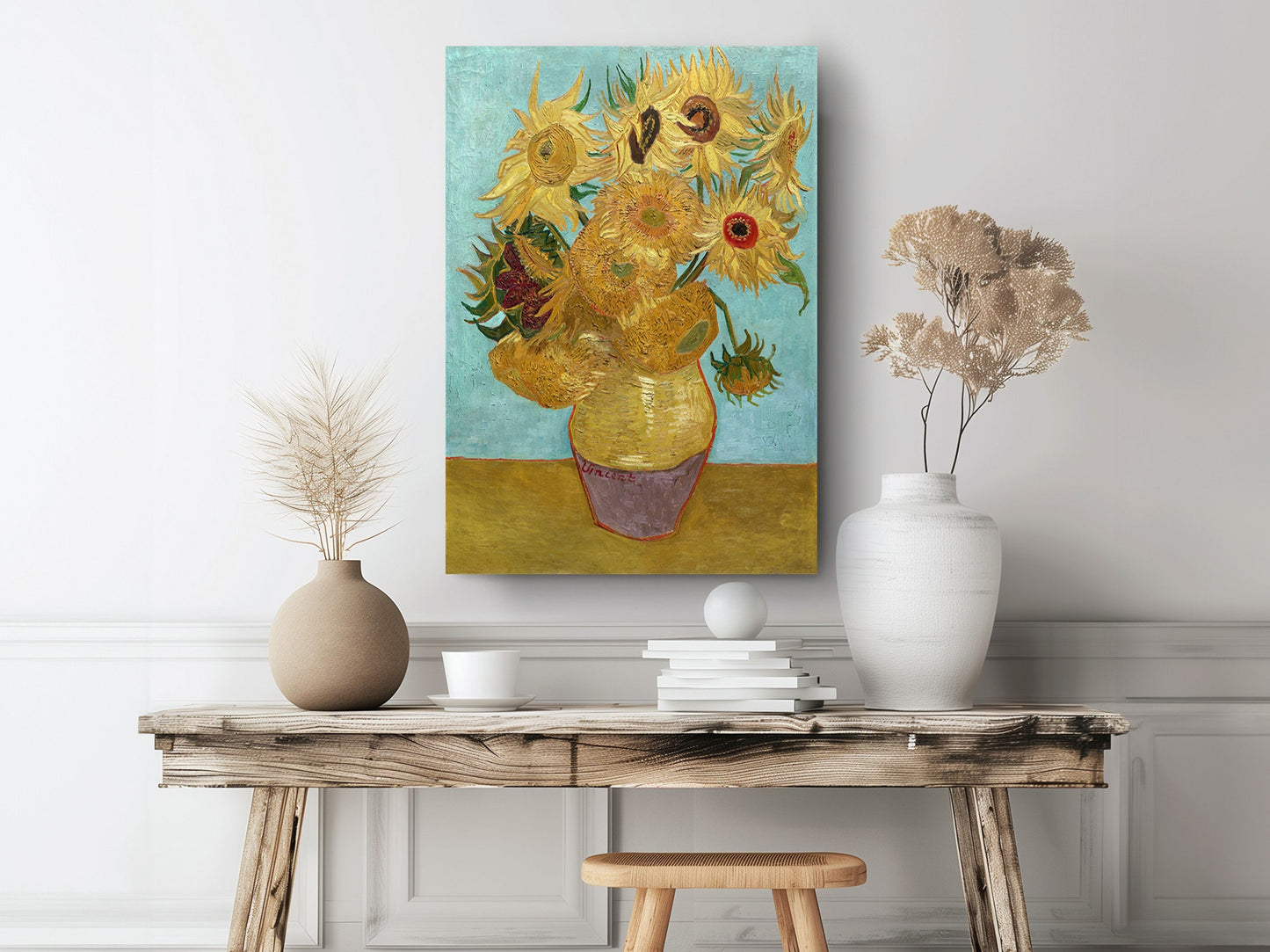 Van Gogh Sunflowers Print - Museum Quality Canvas Wall Art | Ready to Hang