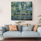 Monet Water Lily Canvas – Modern Impressionist Wall Art | Ready to Hang Print