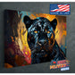 Black Panther Art Print - African Animal Print Canvas Wall Art | Museum Quality