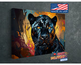 Black Panther Art Print - African Animal Print Canvas Wall Art | Museum Quality