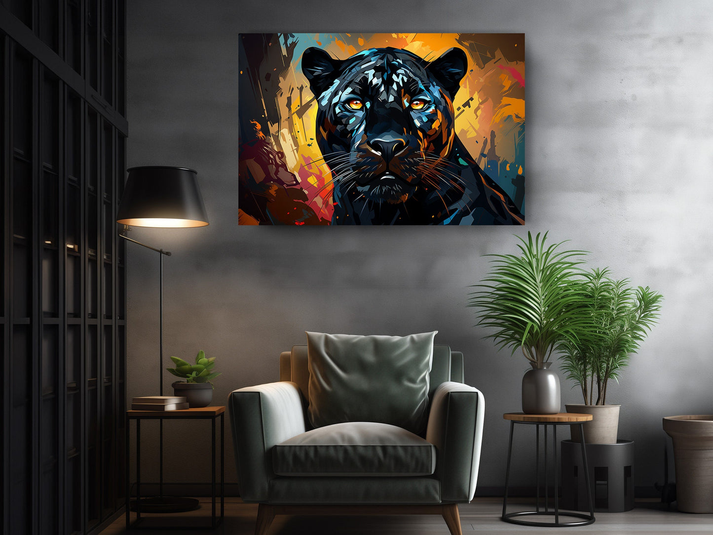Black Panther Art Print - African Animal Print Canvas Wall Art | Museum Quality