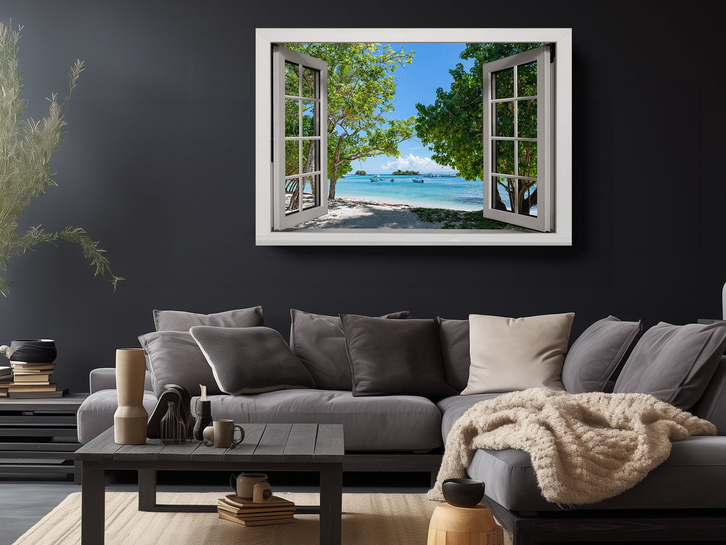 Ocean View Canvas Print – Coastal Canvas Wall Decor | Ready to Hang or Rolled