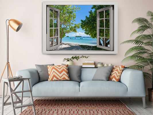 Ocean View Canvas Print – Coastal Canvas Wall Decor | Ready to Hang or Rolled
