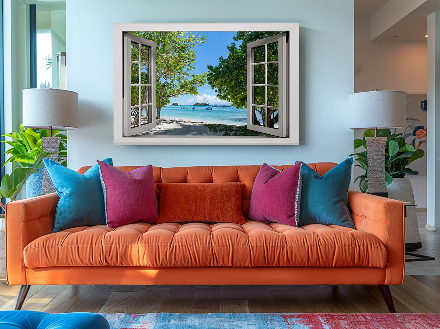 Ocean View Canvas Print – Coastal Canvas Wall Decor | Ready to Hang or Rolled