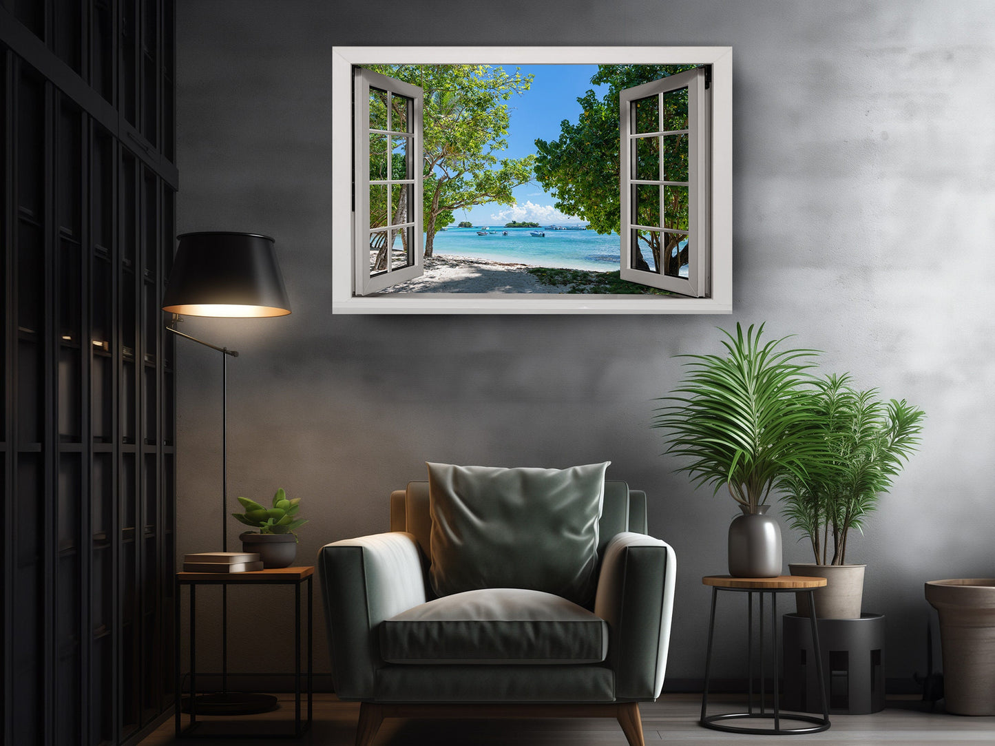 Ocean View Canvas Print – Coastal Canvas Wall Decor | Ready to Hang or Rolled