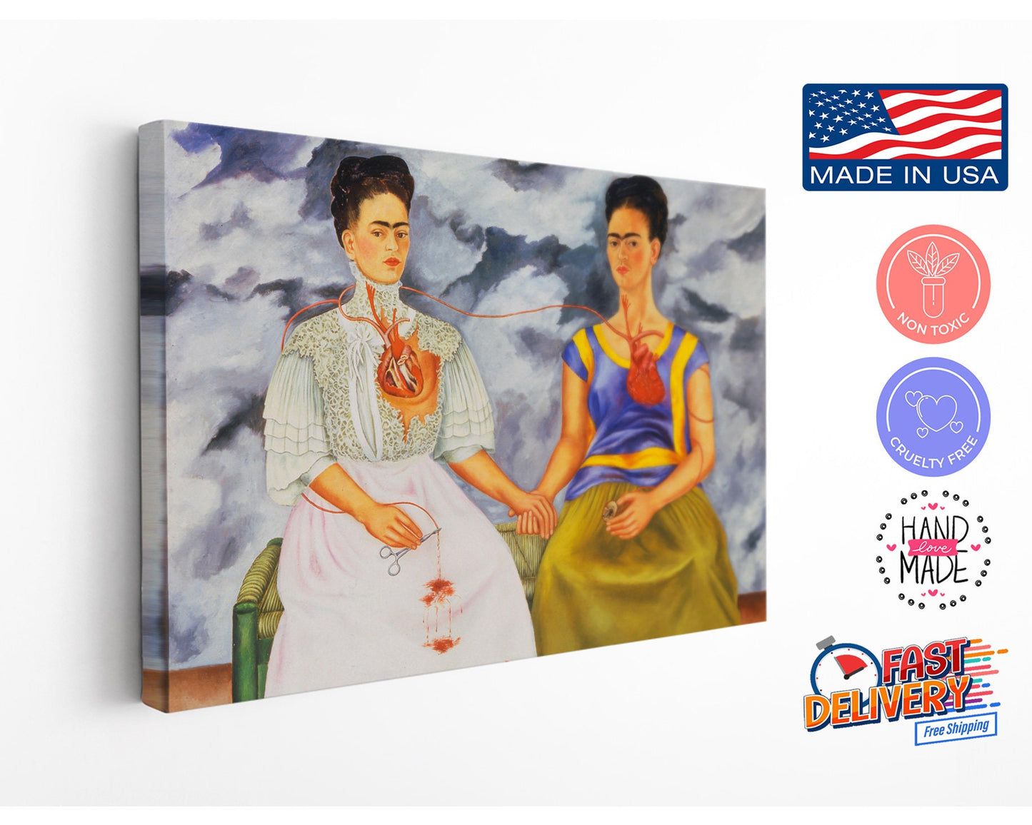 Frida Kahlo Canvas Print – Museum Quality Prints | Handcrafted Canvas Art