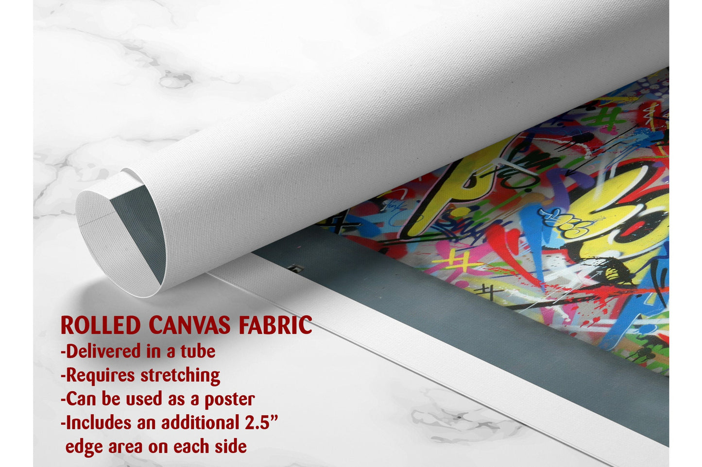 Banksy Canvas Print – Kid Peeking Graffiti Art on Museum Quality Canvas