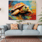 Fauvism Turtle Painting - Colorful Canvas Print | Museum Quality Wall Decor
