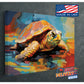 Fauvism Turtle Painting - Colorful Canvas Print | Museum Quality Wall Decor